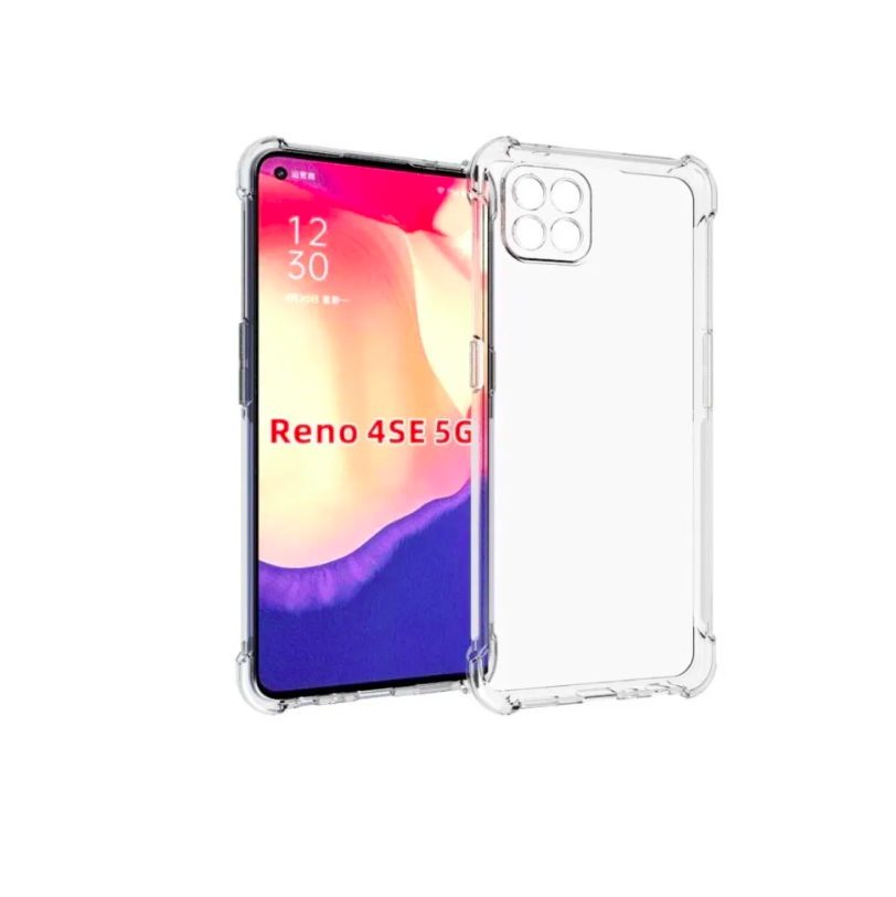 

Чехол задняя-панель-накладка-бампер MyPads Tocco для OPPO Reno4 SE 5G с защитой углов прот, Прозрачный