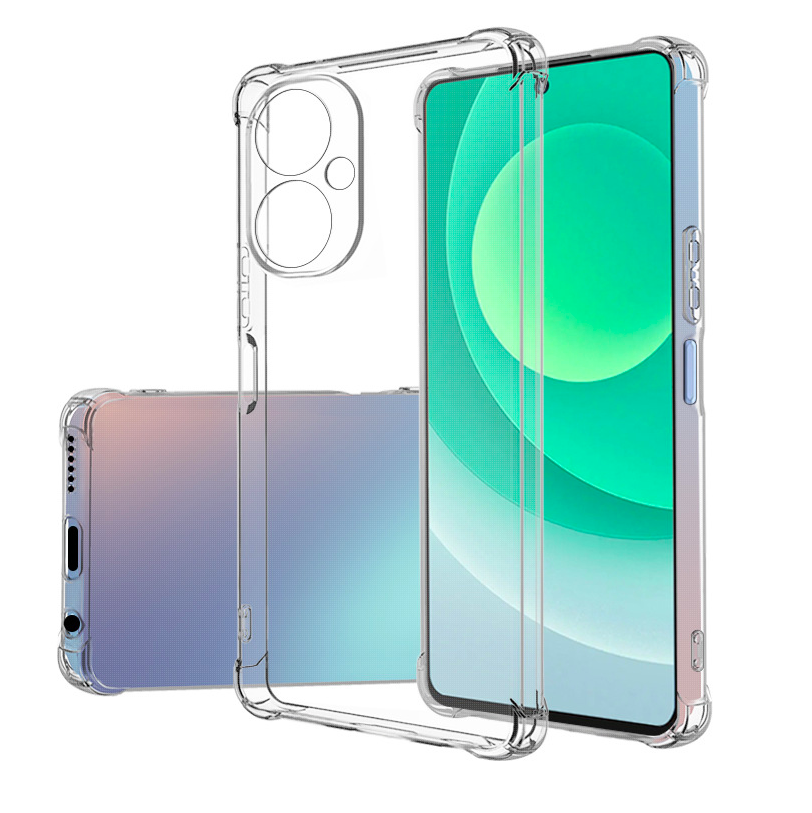 

Чехол-бампер MyPads Tocco для Tecno Camon 19 / Camon 19 Pro с усиленной защитой углов прот, Прозрачный
