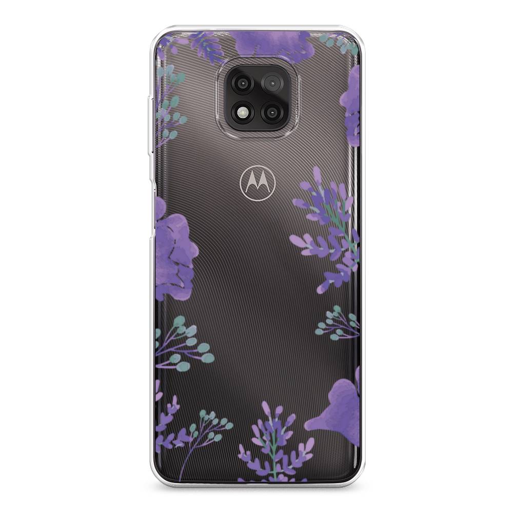 

Чехол Awog на Motorola Moto G Power 2021 "Сиреневая цветочная рамка", Разноцветный, 242750-8