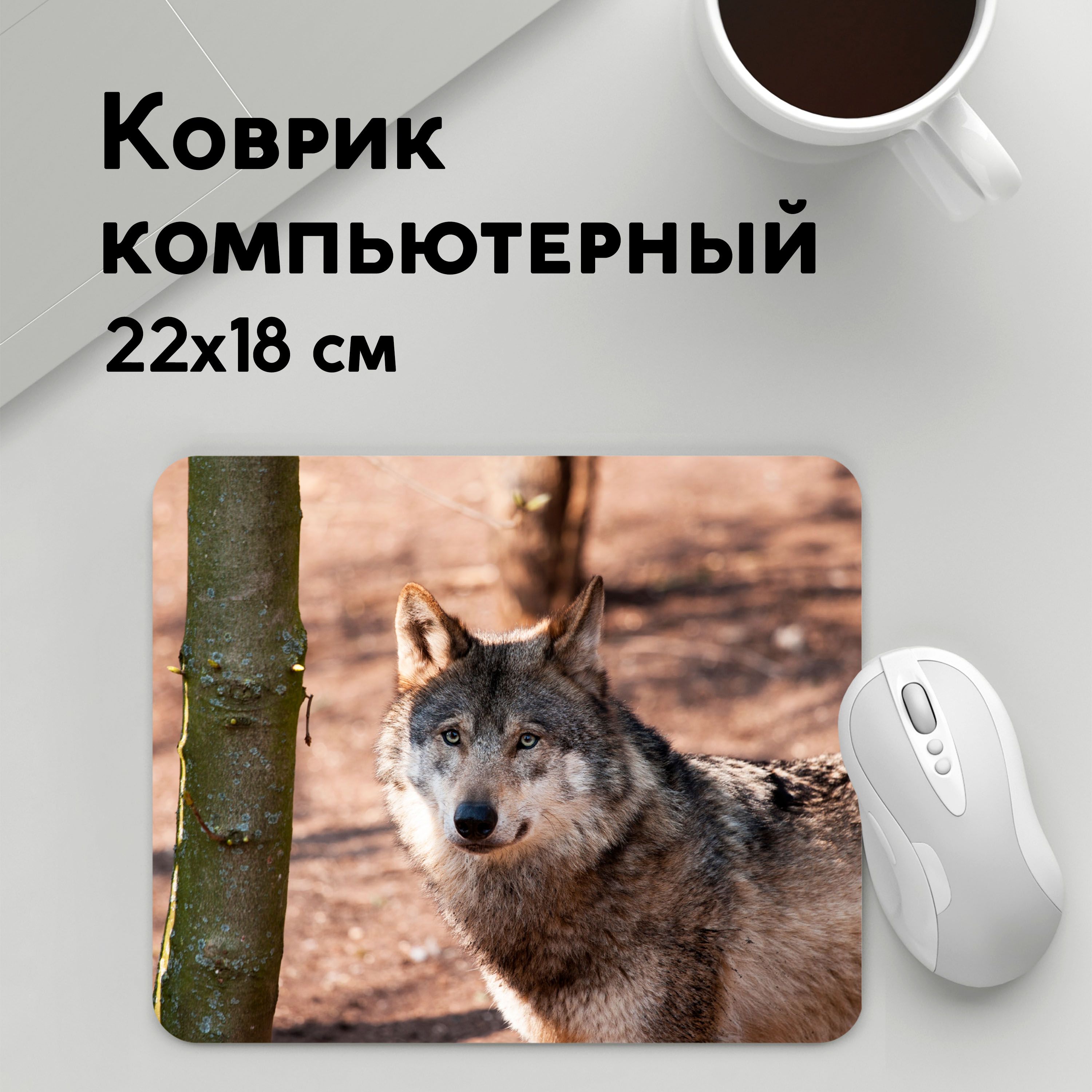 

Коврик для мышки PANiN Серыи волк (MousePad22x18UST1UST1266514)