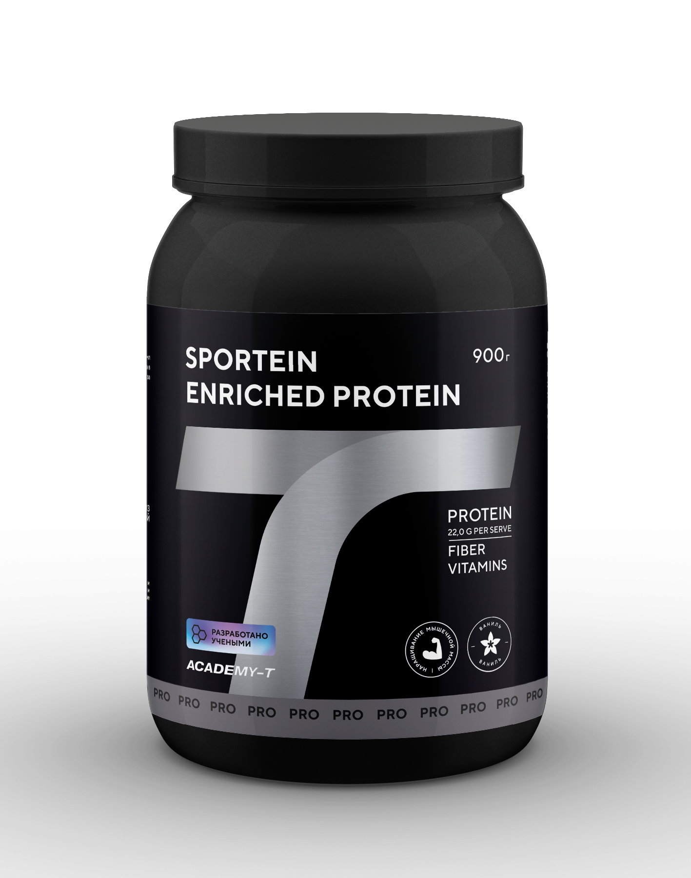 Сывороточный протеин Академия-Т Sportein Enriched Protein Ваниль 900 гр 2500₽