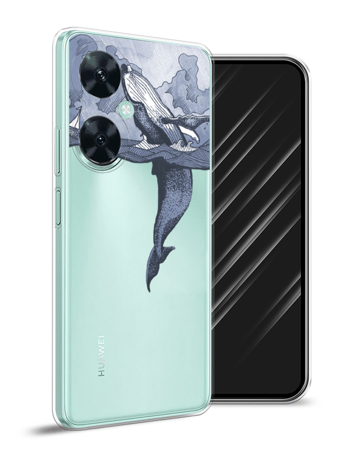 

Чехол Awog на Huawei Nova 11i "Два измерения", Голубой;черный;прозрачный, 6121750-7