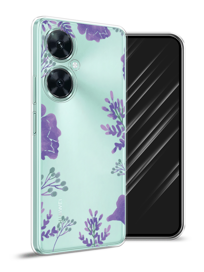 

Чехол Awog на Huawei Nova 11i "Сиреневая цветочная рамка", Прозрачный;фиолетовый, 6121750-8