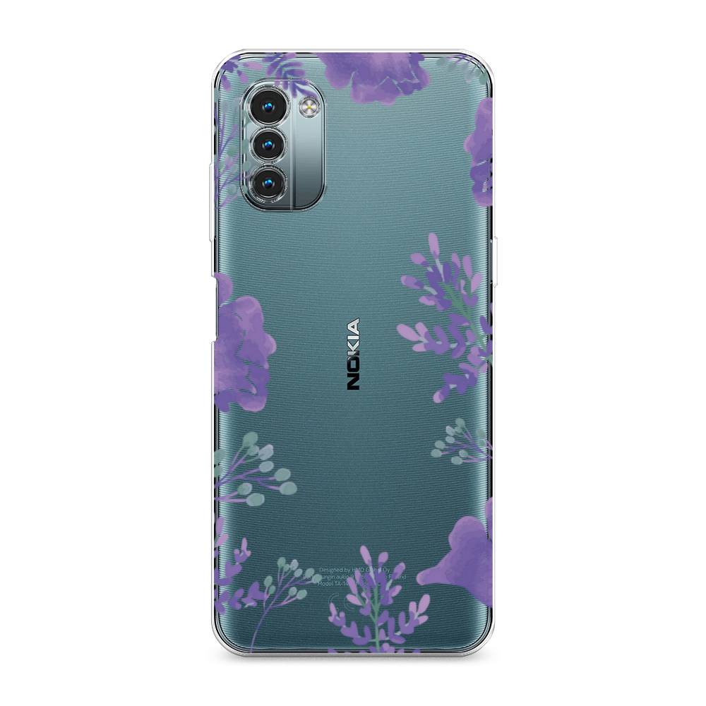

Чехол Awog на Nokia G21 / Нокиа G21 "Сиреневая цветочная рамка", Разноцветный, 125050-8