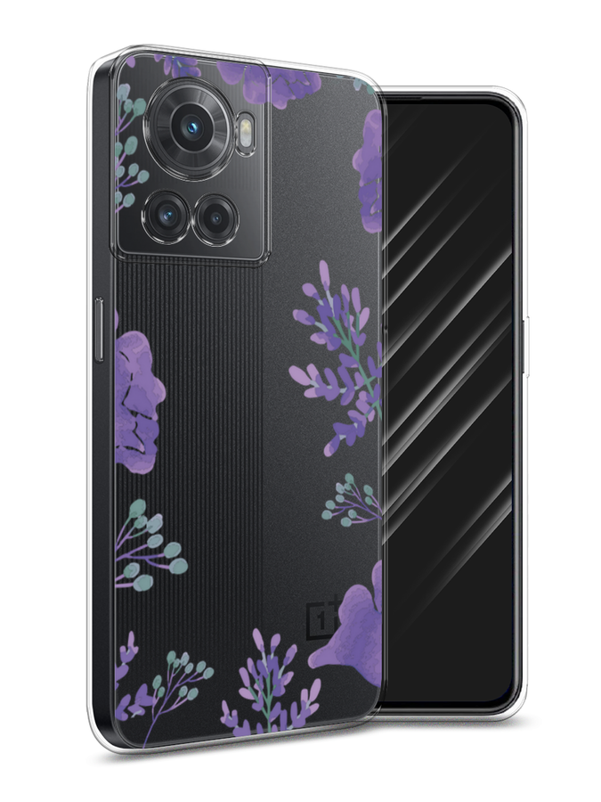 

Чехол Awog на OnePlus 10R / ВанПлас 10R "Сиреневая цветочная рамка", Разноцветный, 152950-8