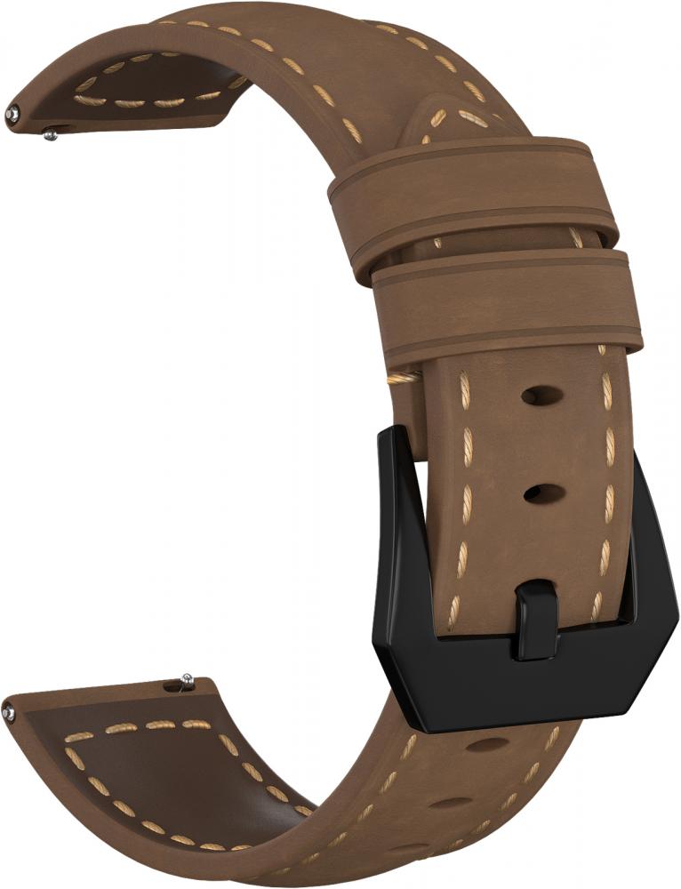 

Ремешок замшевый GSMIN Suede 2 Black 22 для Ticwatch E2 (Коричневый)