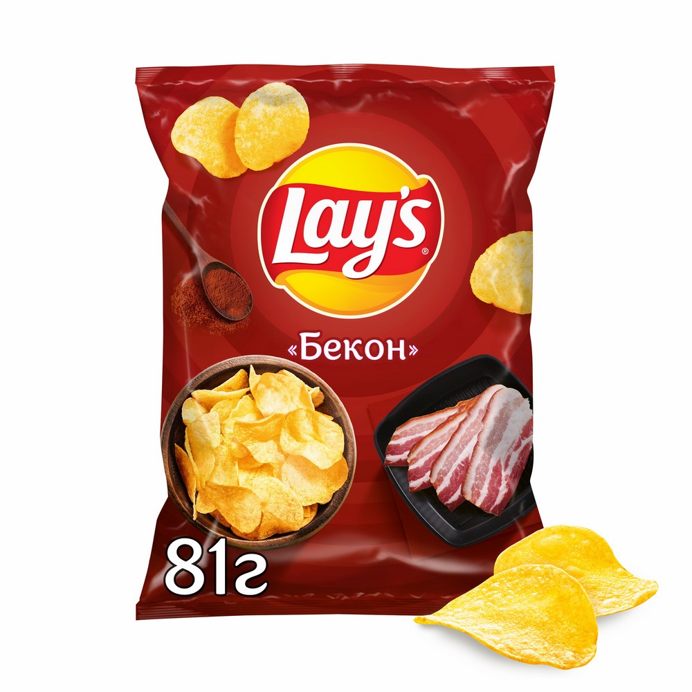 фото Чипсы lays бекон 81г lay's