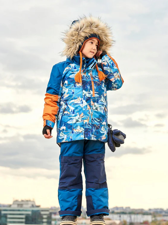 

Комплект верхней одежды детский Deux par Deux G10 S811, 868-животные майолика синий, 140, Синий;оранжевый, G10 S811