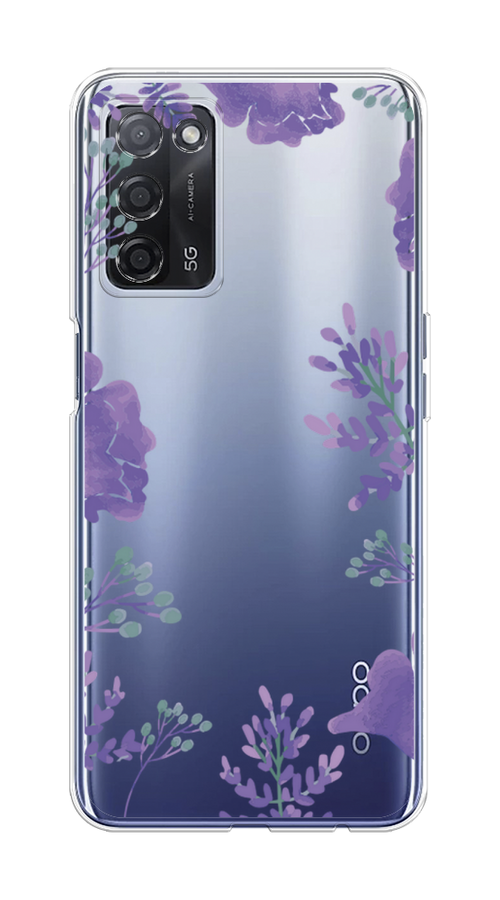 

Чехол Awog на Oppo A55 5G "Сиреневая цветочная рамка", Разноцветный, 256250-8