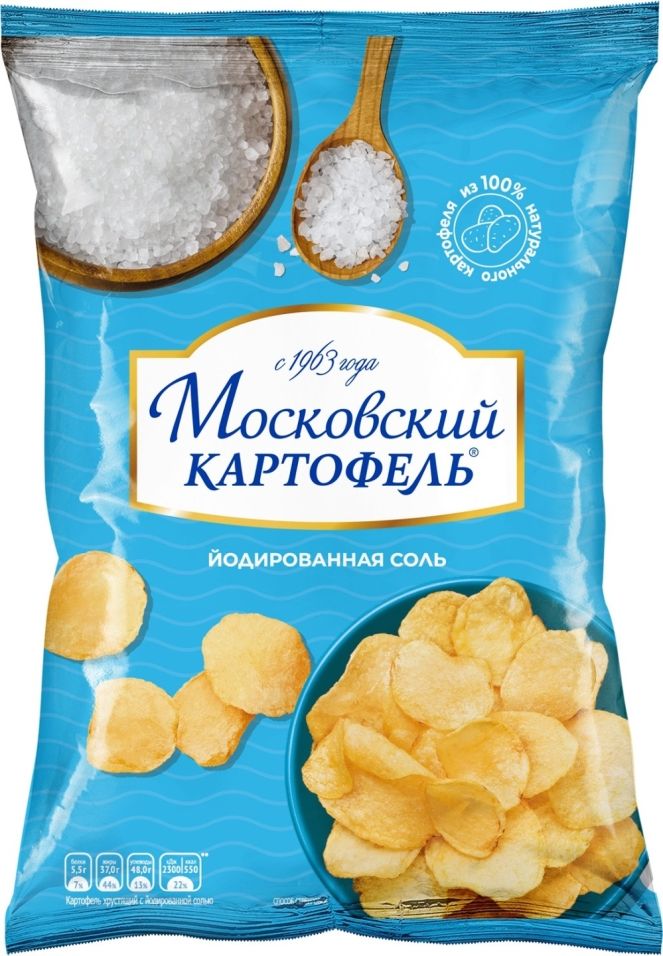 

Чипсы Московский картофель с йодированной солью 70г