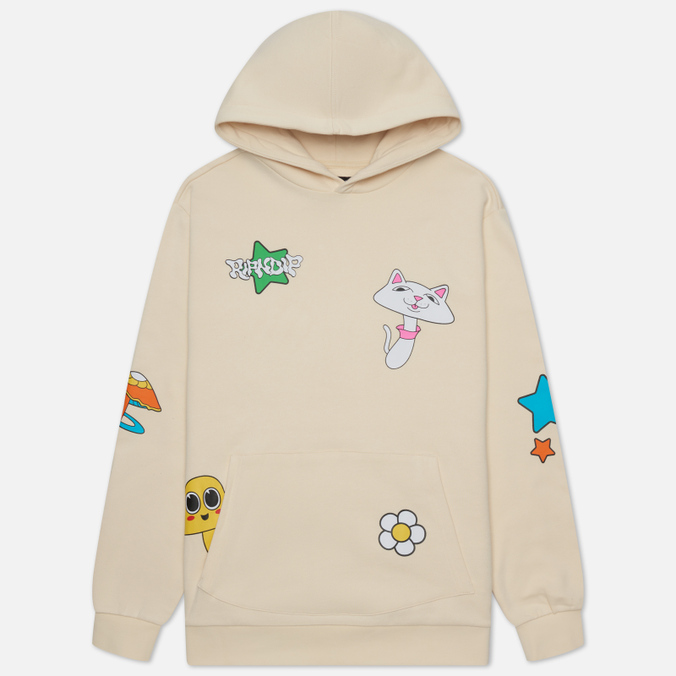 

Мужская толстовка Ripndip Shroom Mania Hoodie бежевый, Размер L, Shroom Mania Hoodie