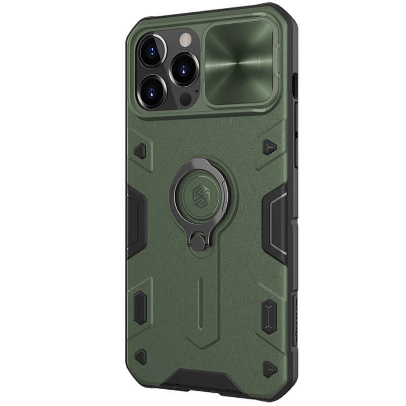 

Противоударный чехол с кольцом и защитой камеры Nillkin CamShield Armor Case д/iPhone