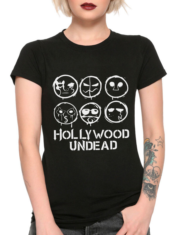 

Футболка женская Design Heroes Hollywood Undead черная M, Hollywood Undead