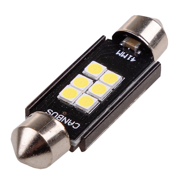 

SKYWAY S08201441 лампа C10W 12V SV8,5-8, L=41мм, светодиодная, 6SMD диода, с обманкой SKYW