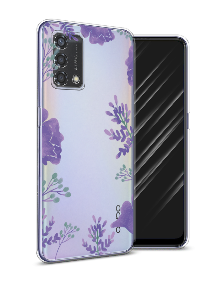 

Чехол Awog на Oppo Reno 6 Lite "Сиреневая цветочная рамка", Разноцветный, 259550-8