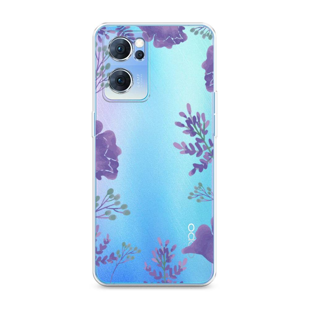 

Чехол Awog на Oppo Reno 7 5G "Сиреневая цветочная рамка", Разноцветный, 258150-8