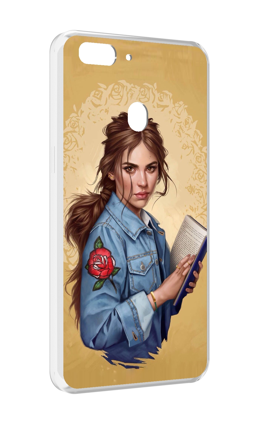 

Чехол MyPads девушка-в-бежевом-фоне для Oppo Realme 2, Прозрачный, Tocco