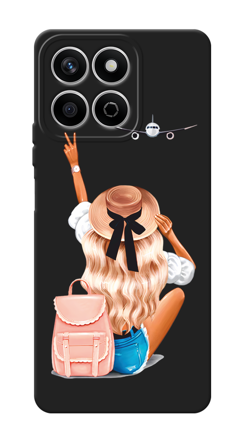 

Чехол Awog на Honor X7c "Автостопом самолетом", Бежевый;белый, 6125252-1