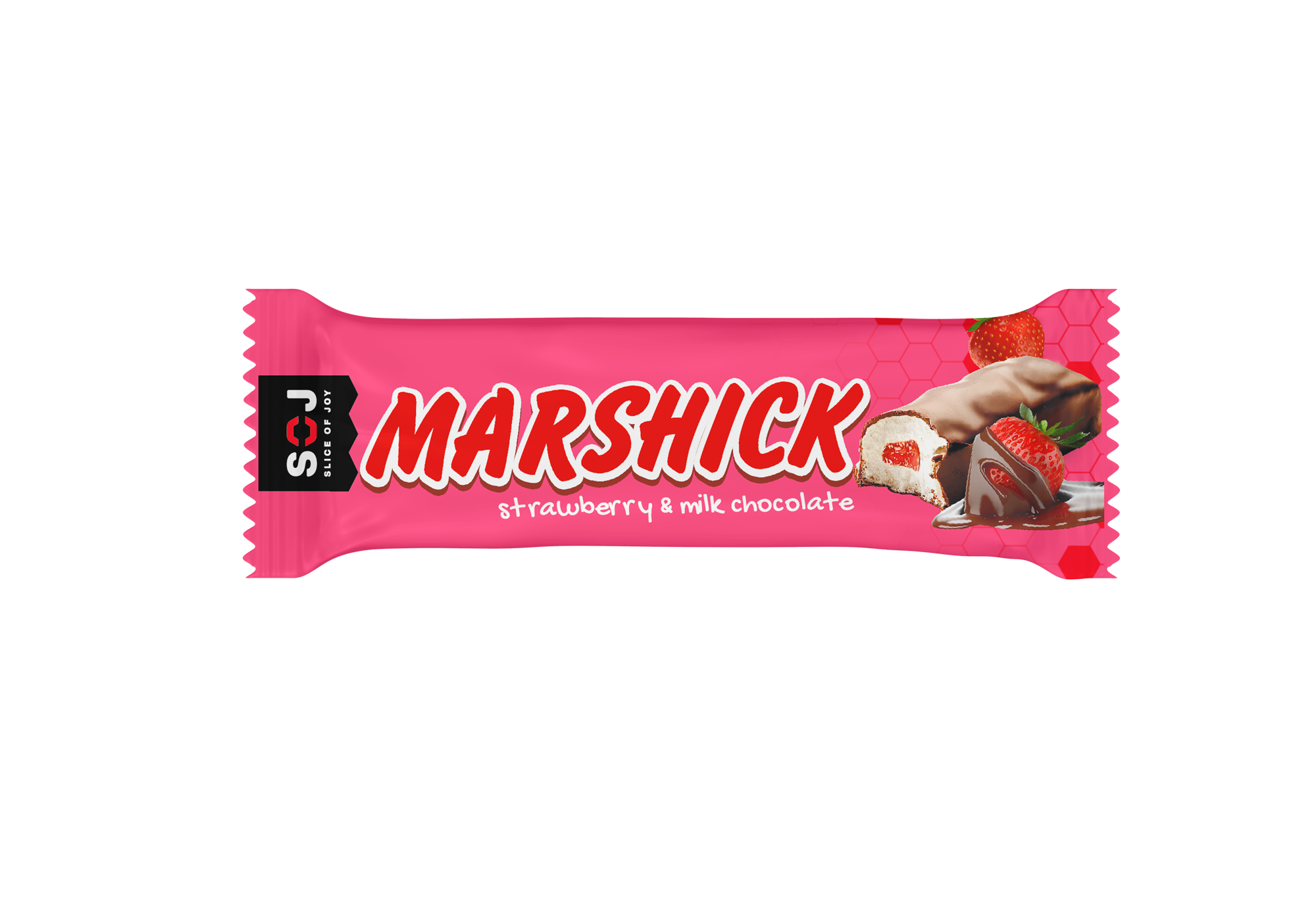 

Батончик Marshmallow SOJ с клубничной начинкой в белом шоколаде 30г