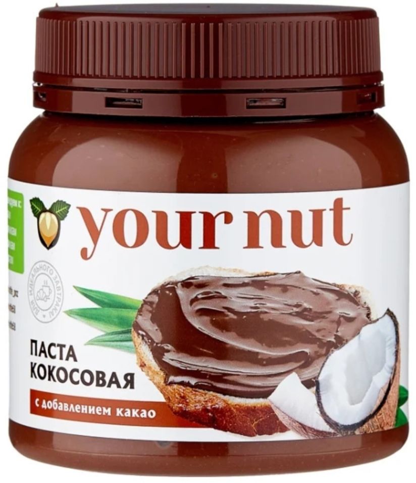 фото Кокосовая паста your nut с какао 250г