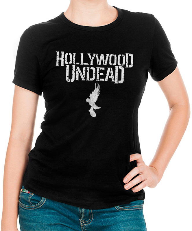 фото Футболка женская design heroes группа hollywood undead черная 2xl