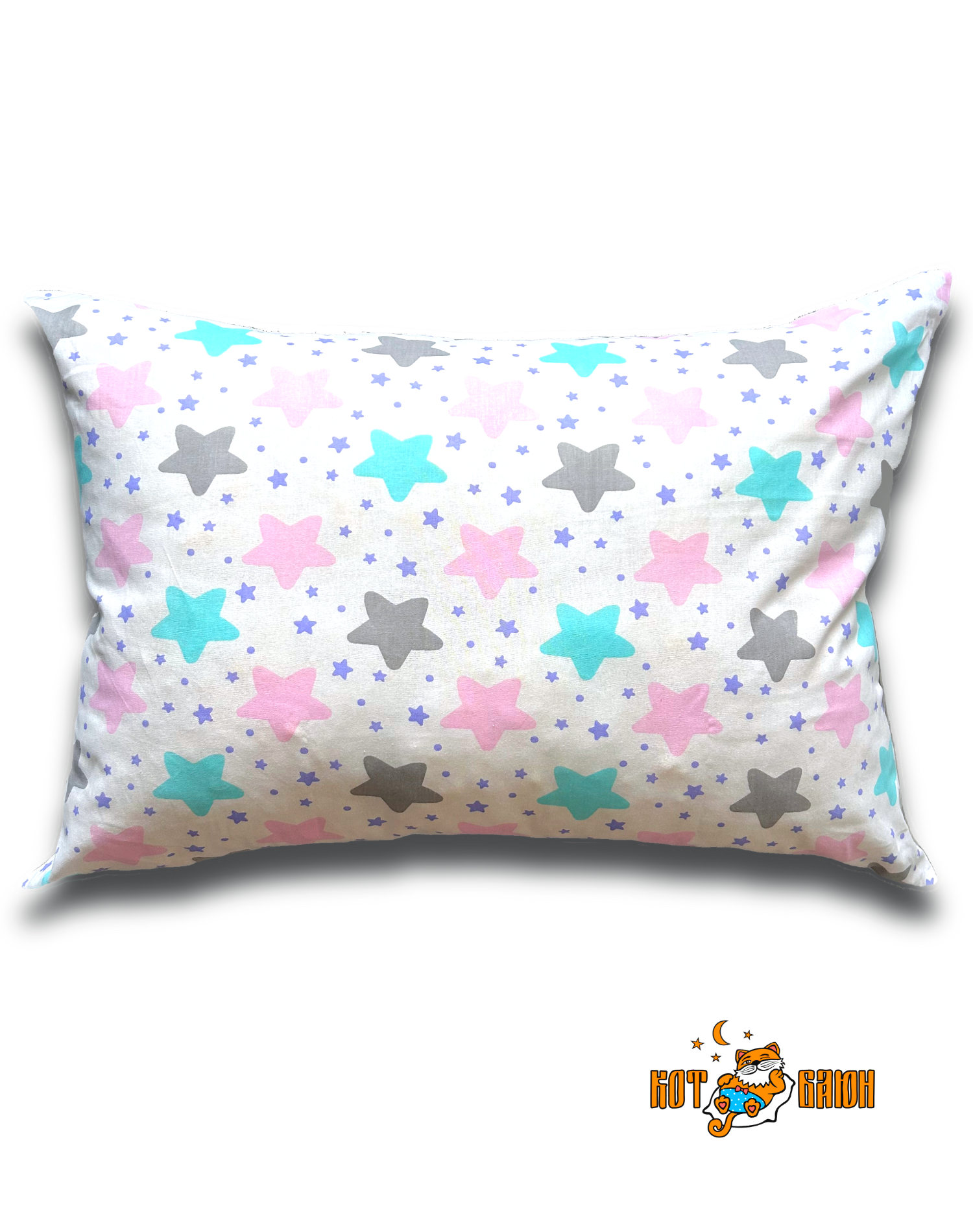 Наволочка бязь КотБаюн Звезды 82295901 50х70 2шт молния