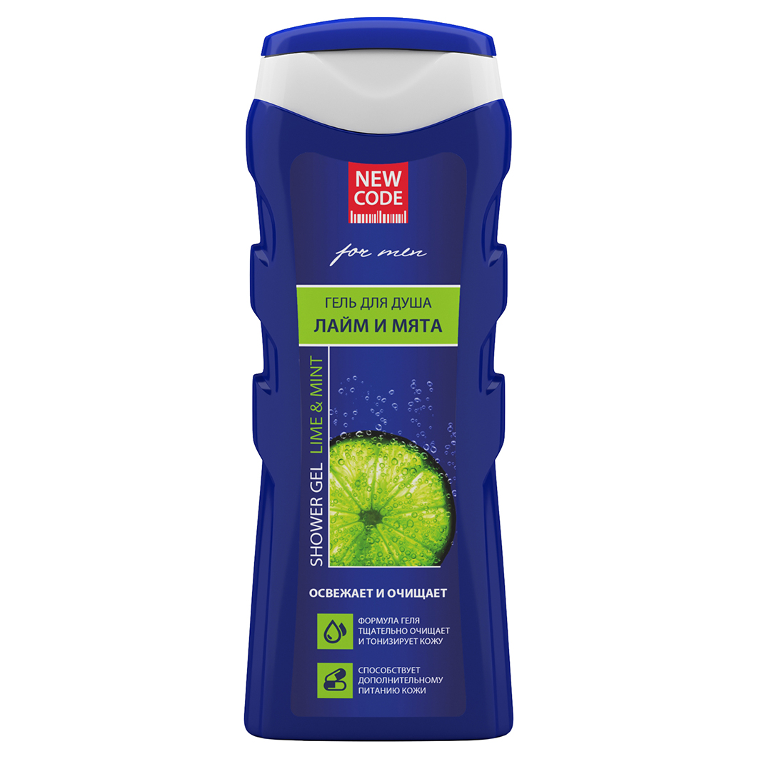 Гель для душа NEW CODE Лайм и мята 250мл