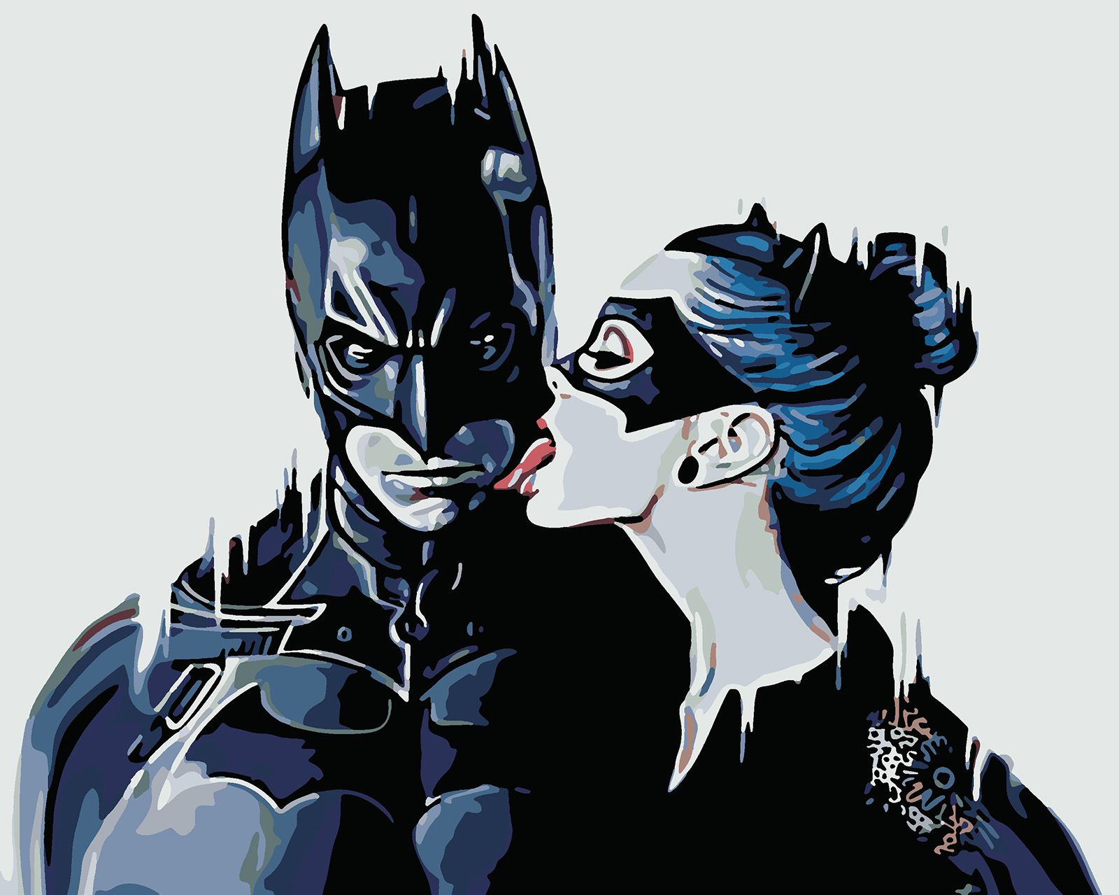Картина по номерам Красиво Красим Любовь Бэтмен и Кошка, 40 х 50 см