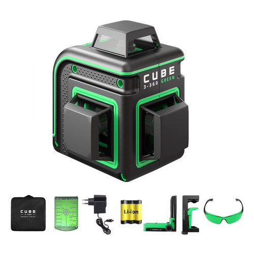 Лазерный нивелир ADA Cube 3-360 GREEN Home Еdition а00566 лазерный нивелир ada cube 360 green basic edition