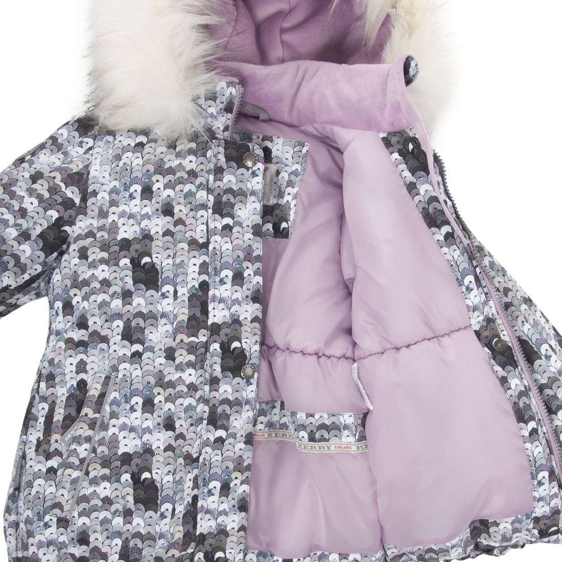 фото Куртка для девочек emmy kerry цв.серый р.128