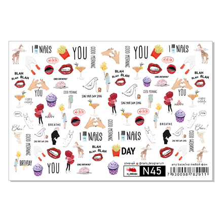 

Набор, N-DESIGN, Слайдер-дизайн N45, 2 шт., Разноцветный