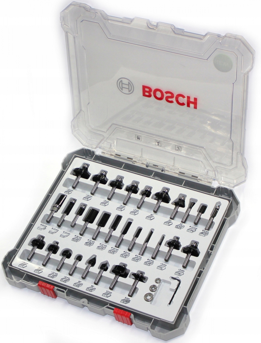 

Набор фрез Bosch по дереву 30 шт, 2607017475
