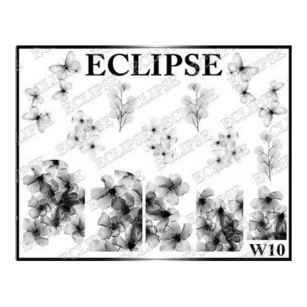 

Набор, Eclipse, Слайдер-дизайн для ногтей W №10, 2 шт., Черный