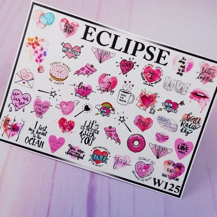 

Набор, Eclipse, Слайдер-дизайн для ногтей W №125, 2 шт., Разноцветный