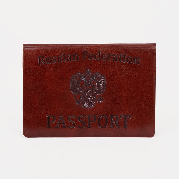 

Обложка для паспорта унисекс NoBrand 9279602, коричневый, 9279602