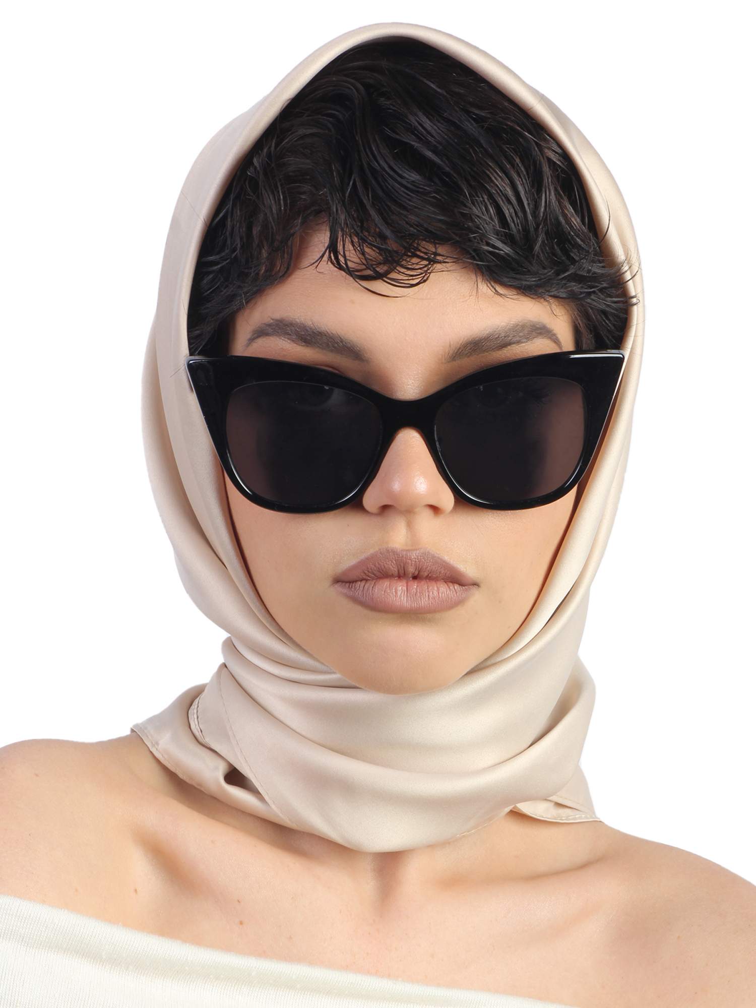 Солнцезащитные очки женские Pretty Mania ANG526, черные