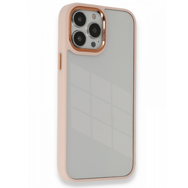 

Чехол iPhone 14 Pro Max цветной бампер, розовый, Прозрачный;розовый, Чехол iPhone 14 Pro Max цветной бампер, розовый