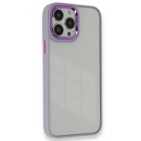 

Чехол iPhone 14 Pro Max цветной бампер, фиолетовый, Прозрачный;фиолетовый, Чехол iPhone 14 Pro Max цветной бампер, фиолетовый