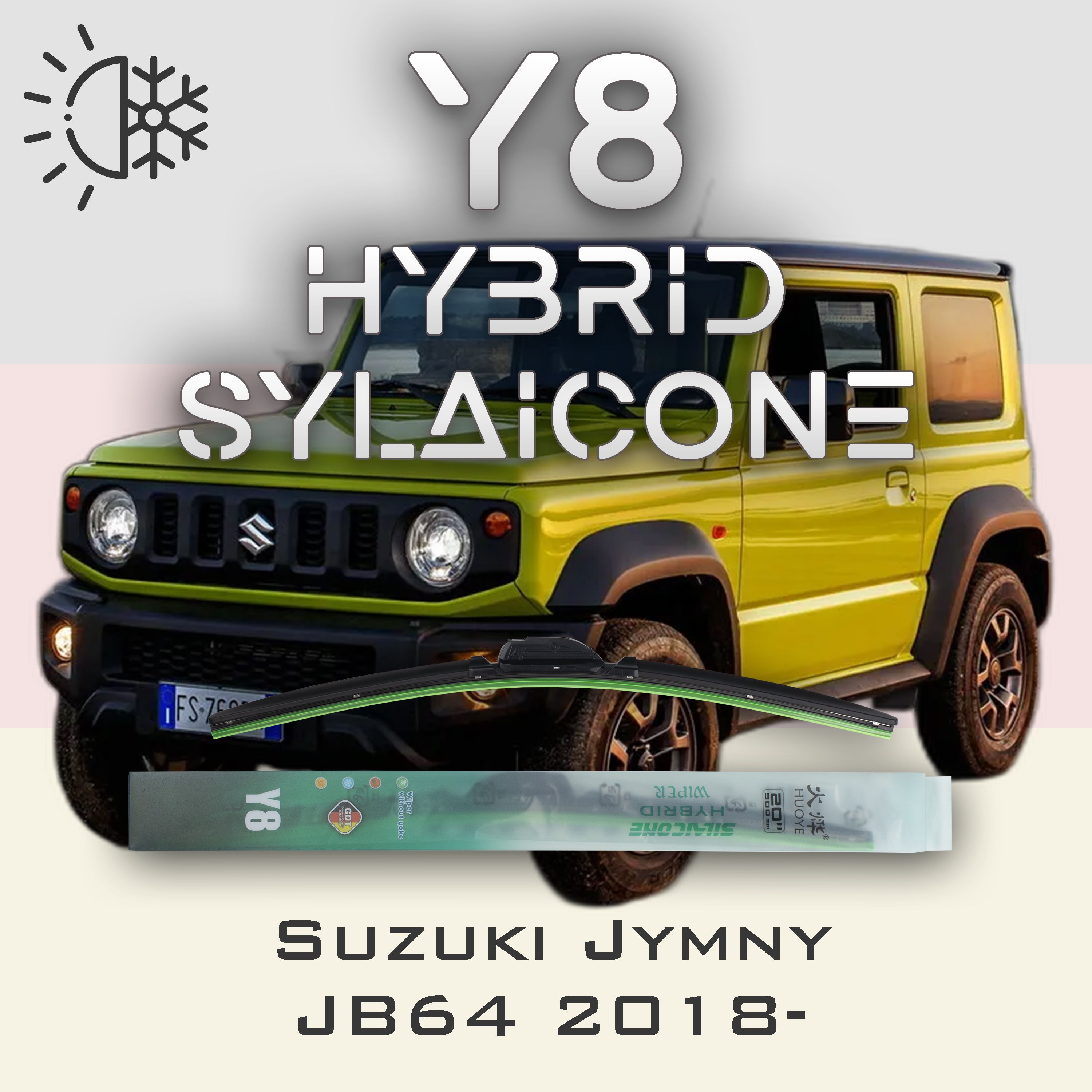 

Комплект щеток стеклоочистителя HUOYE Y8-Suzuki Jymny JB64 2018-, Y8