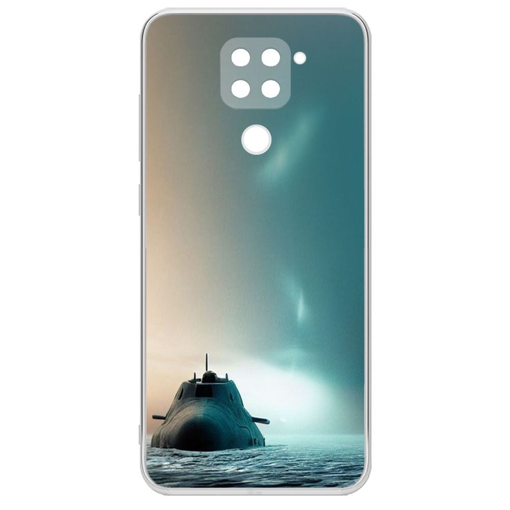 Чехол-накладка Krutoff Clear Case Подлодка для Xiaomi Redmi Note 9