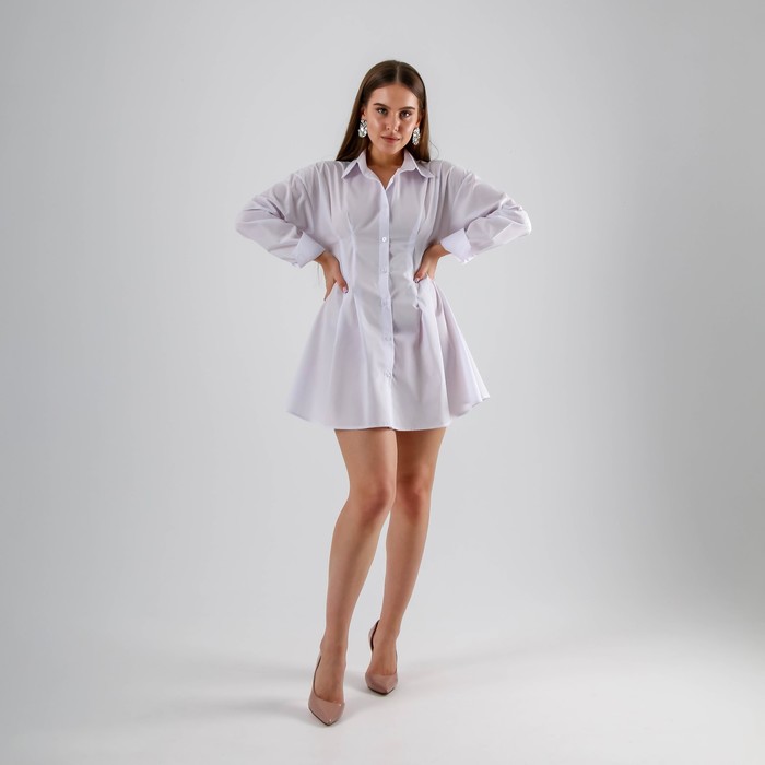 

Платье женское SL Russian Brand Р00020378 белое 40, Белый, Р00020378