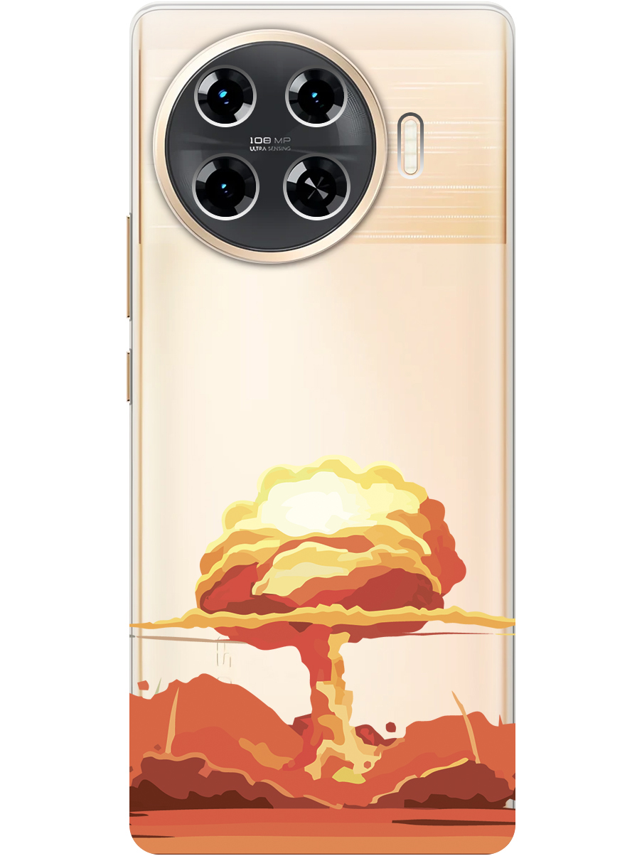 

Силиконовый чехол на Tecno Spark 20 Pro+ с принтом "Ядерный взрыв" прозрачный, Прозрачный;красный, 783985051