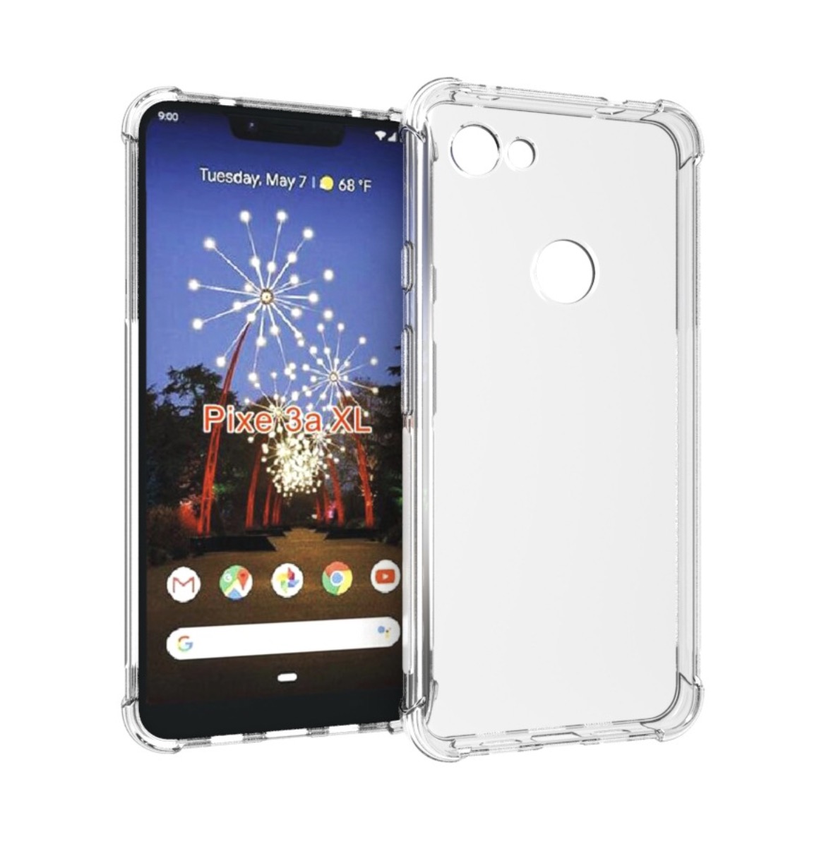 

Чехол накладка MyPads Tocco для Google Pixel 3a XL прозрачный с усиленной защитой углов