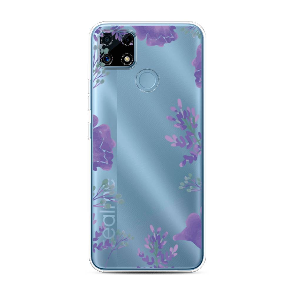 

Чехол Awog на Realme C25/C25s "Сиреневая цветочная рамка", Разноцветный, 257450-8