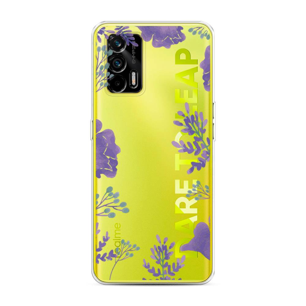 

Чехол Awog на Realme Q3 Pro "Сиреневая цветочная рамка", Разноцветный, 256550-8