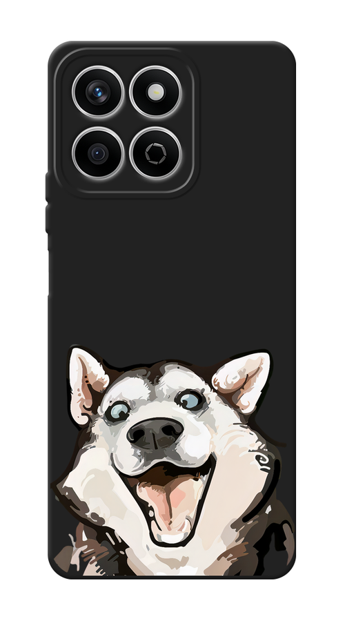 

Чехол Awog на Honor X7c "Радостный хаски", Белый;голубой;черный, 6125252-1