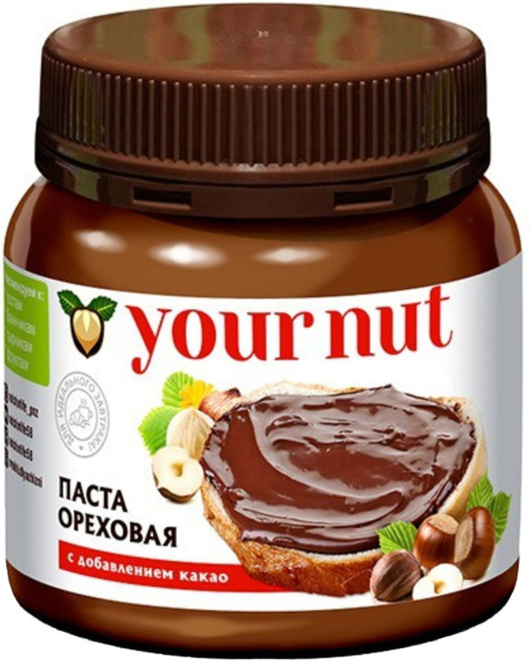 фото Паста your nut ореховая с добавление какао 250г