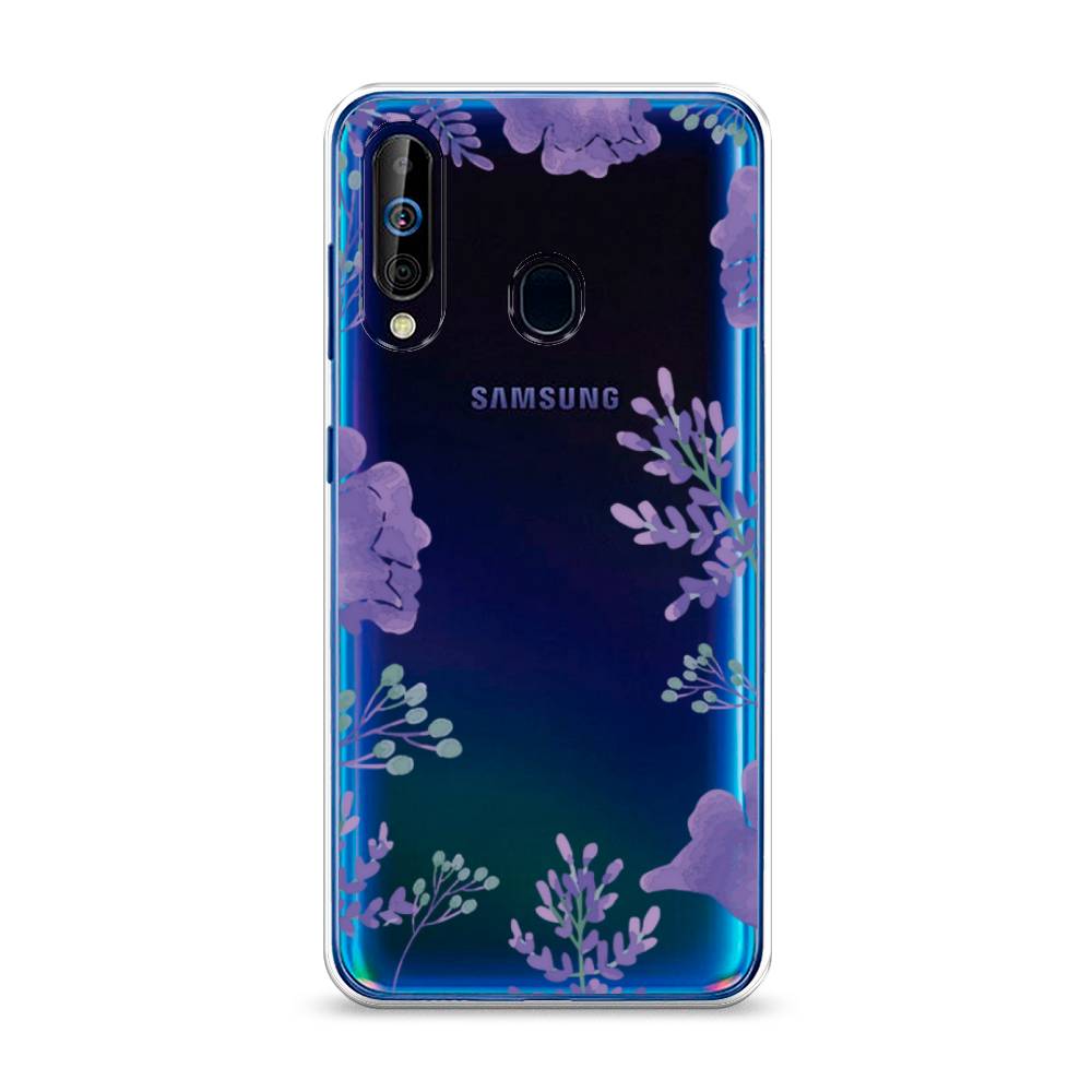 

Чехол Awog на Samsung Galaxy A60/M40 "Сиреневая цветочная рамка", Разноцветный, 28250-8