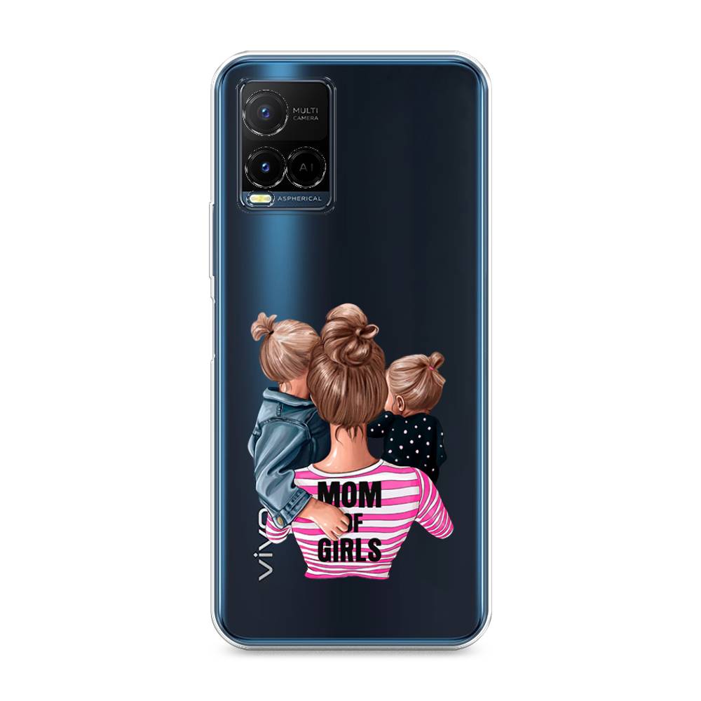 

Чехол Awog на Vivo Y33s/Y21 "Mom of Girls", Разноцветный, 265050-6