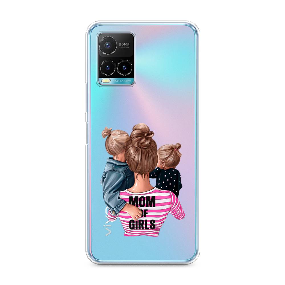 

Чехол Awog на Vivo Y33s/Y21 "Mom of Girls", Разноцветный, 265850-6